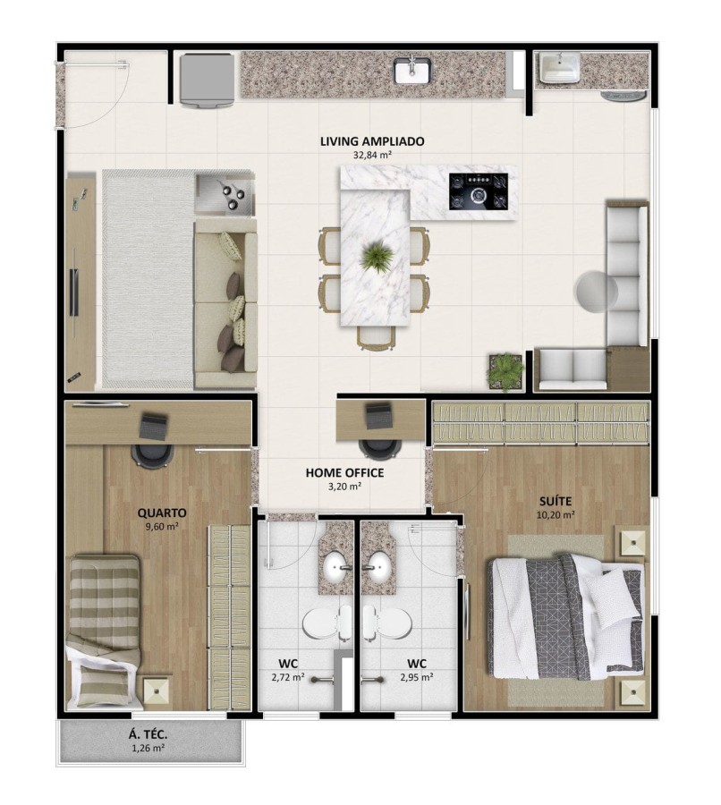 Apartamento, 2 quartos, 67 m² - Foto 41