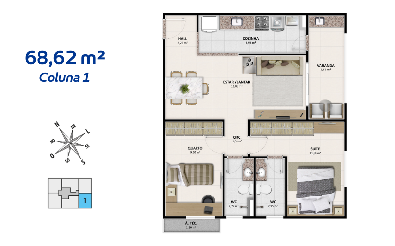 Apartamento, 2 quartos, 67 m² - Foto 33