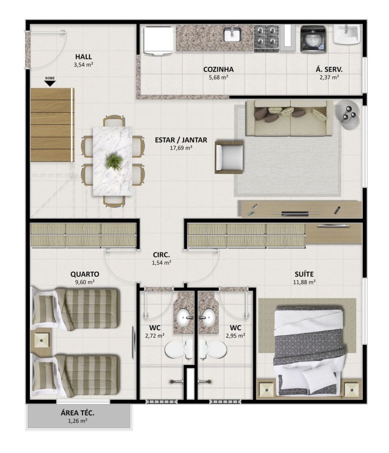 Apartamento, 2 quartos, 67 m² - Foto 31
