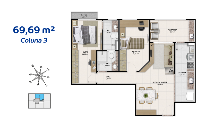 Apartamento, 2 quartos, 67 m² - Foto 35