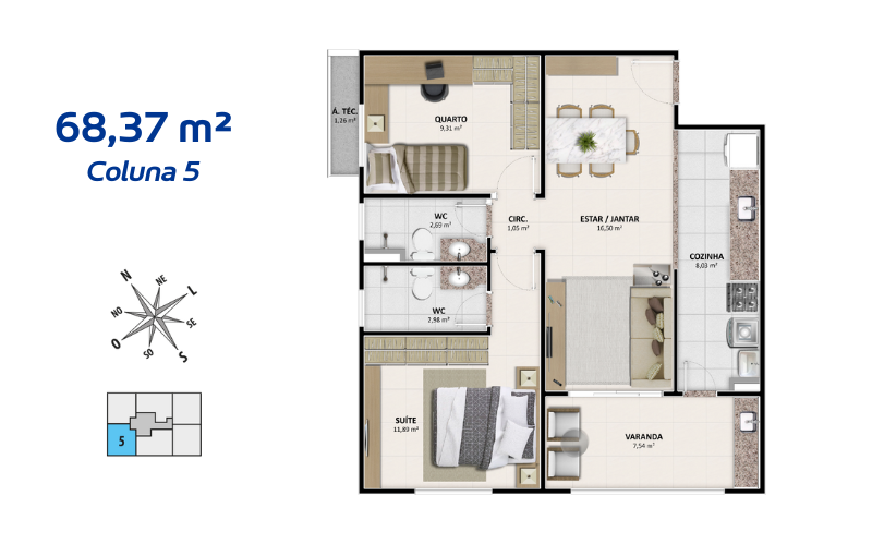 Apartamento, 2 quartos, 67 m² - Foto 37