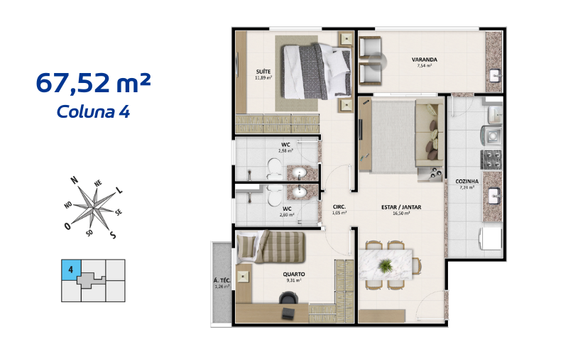 Apartamento, 2 quartos, 67 m² - Foto 36