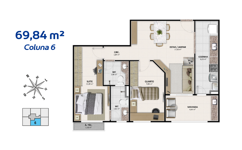 Apartamento, 2 quartos, 67 m² - Foto 38